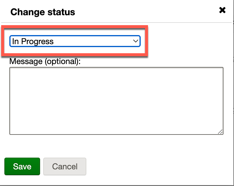 Change Status